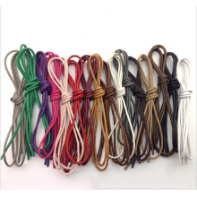 Round waxed shoelaces  leather shoes sport casual waxed 0.25cm shoelaces